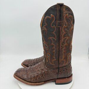 Horse Power HP Men Size 11D 1070 Brown Crocodile Leather Western Cowboy Boot
